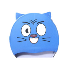 Wholesale Small MOQ Cartoon Silicone Kids Swim Cap